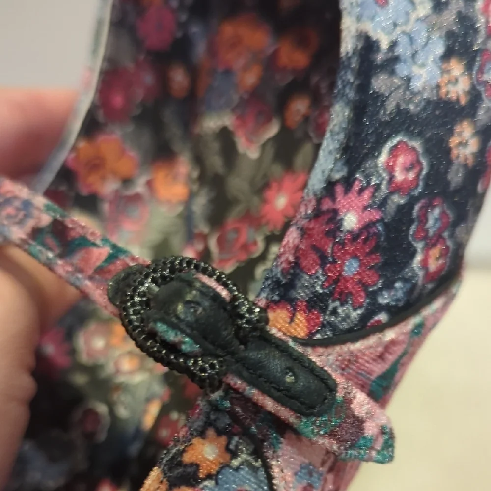 Coach X Tabitha Simmons Multicolor Size 8 Floral Flats - Picture 8 of 13